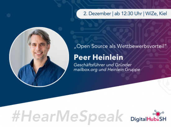 Referentenfoto Peer Heinlein für Event "Open Source als Wettbewerbsvorteil"